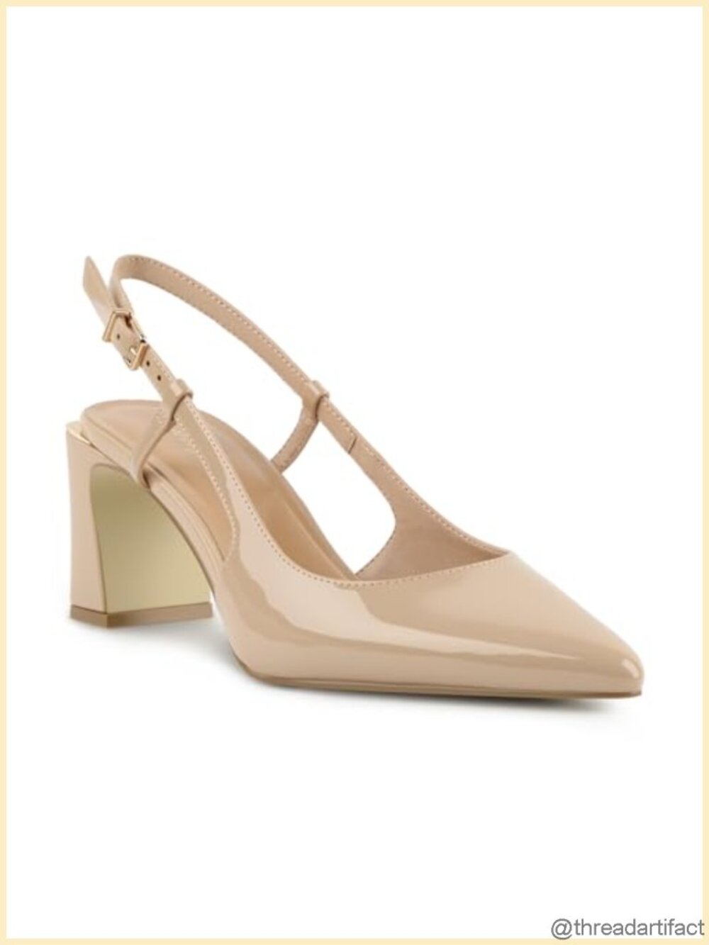 Herrlyn Slingback Block Heel Pointed Toe Pump Dress Shoes